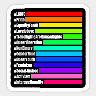 All LGBT# Sticker